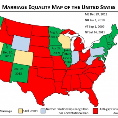 Gay Marriage State Map 114