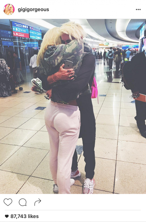 Gigi Gorgeous's Instagram post after being released from detainment in Dubai airport