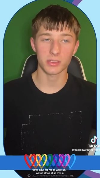 The youth who were online claiming to have received help from the Rainbow Youth Project were all paid actors. Photo provided. 