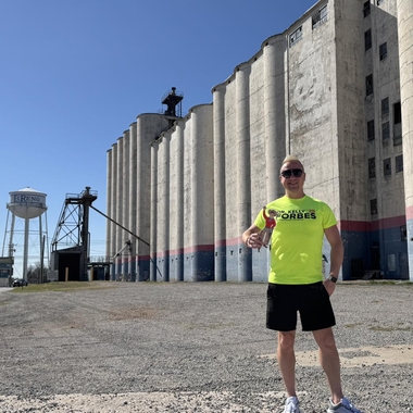 Touring Oklahoma on Route 66 in El Reno is Dr. Kelly Forbes. Photo provided. 