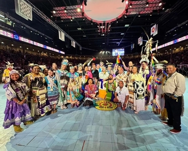 The group before the Grand Entry. The group before the Grand Entry.
