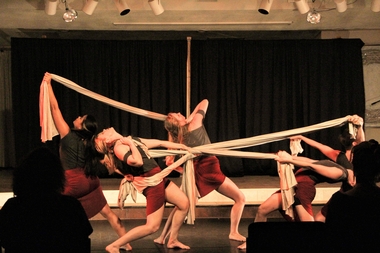 2019 Theatre Crude Fringe Festival “Water Won’t Wait” by Perpetual Motion Dance at Capitol View Event Center. Photo by Abby Welch. 2019 Theatre Crude Fringe Festival “Water Won’t Wait” by Perpetual Motion Dance at Capitol View Event Center. Photo by Abby Welch.